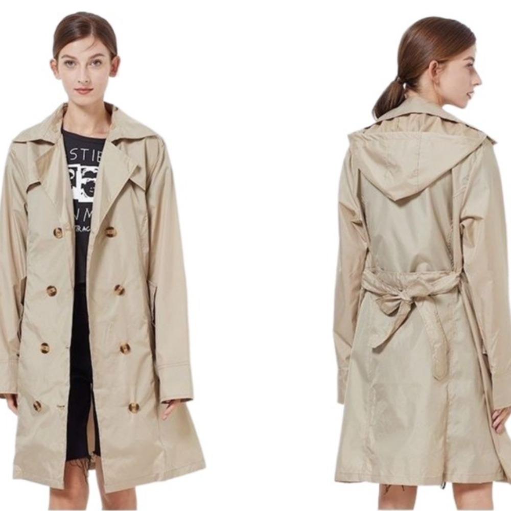 Women'S Fashion Raincoat - Lightweight Waterproof Raincoat Adult Long Windbreaker