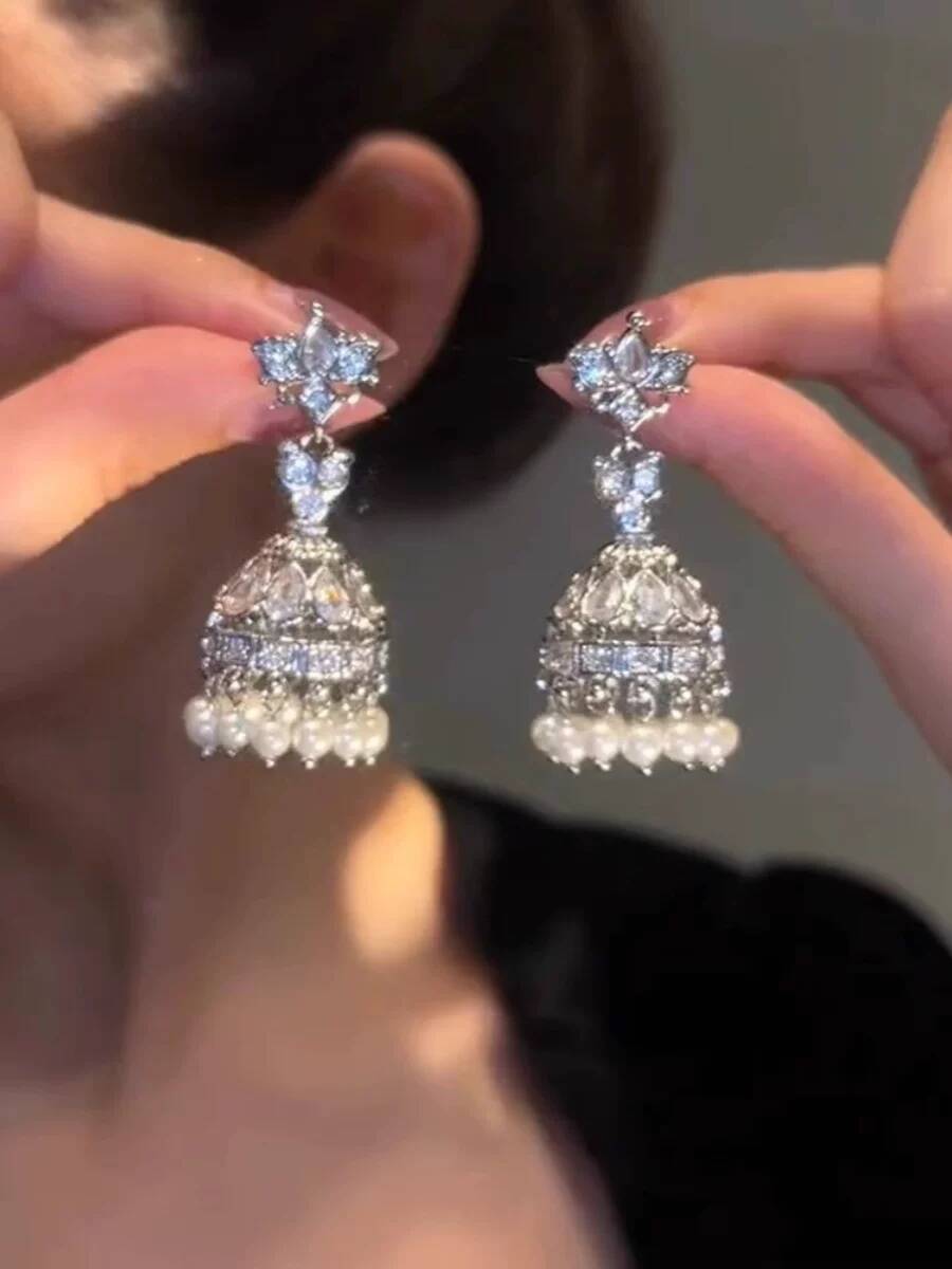 Women'S Fashion Korea - Indian Exaggerated Birdcage Earrings Fashion Annual