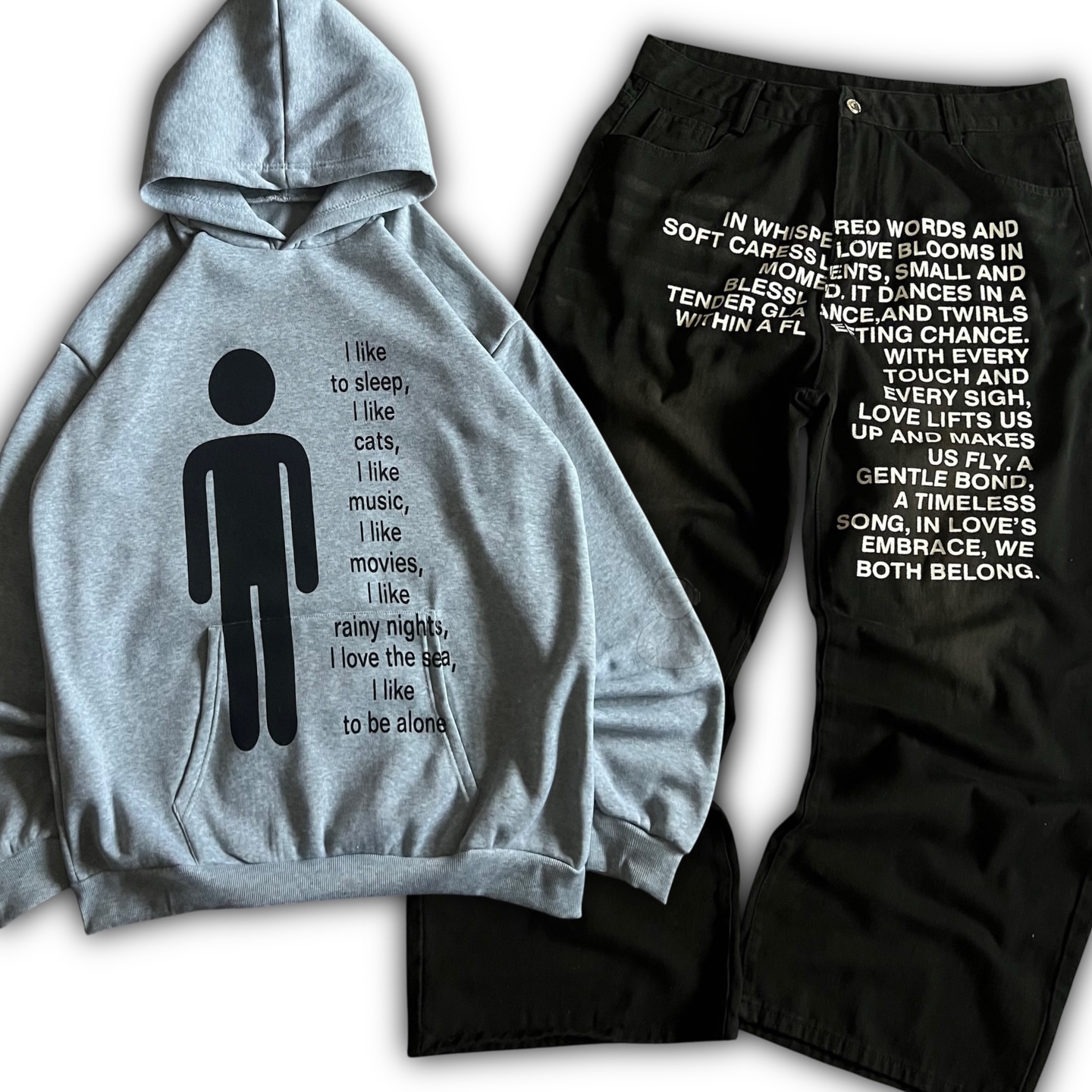 American Pattern Letter Jeans  - Women'S Fashion Hoodies 评论和价格