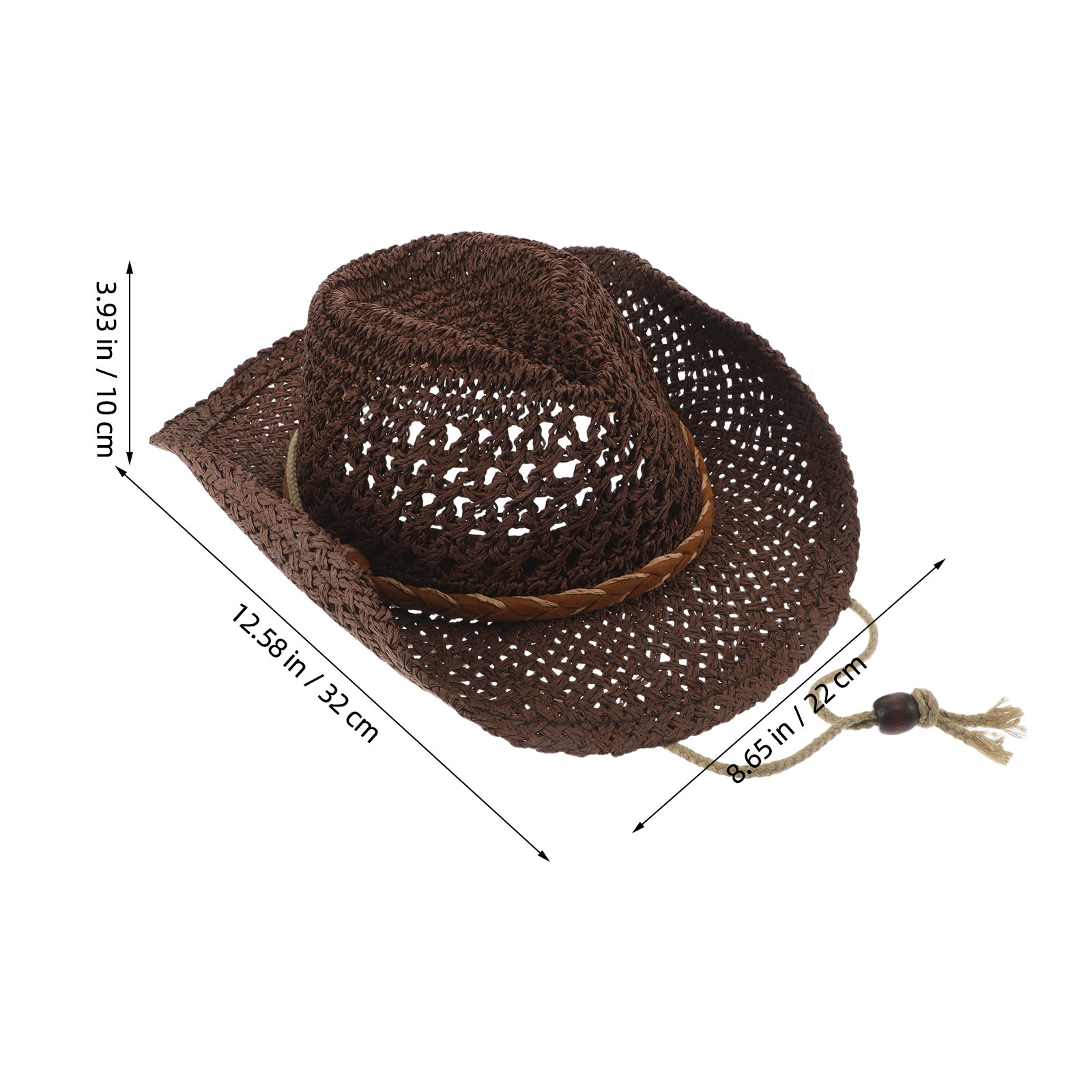 Kids Straw Cowboy Hat Western  - Straw Hat Summer 评论和价格