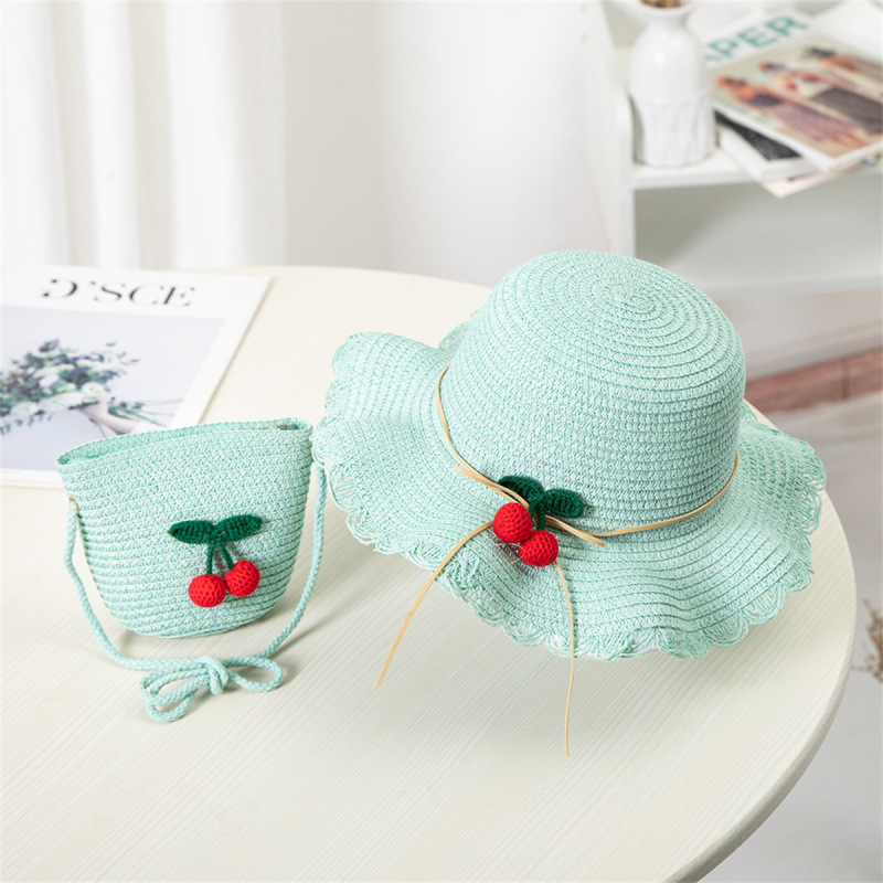 Kids Hat For Girls 2-7Y Straw  - Straw Hat Summer 评论和价格