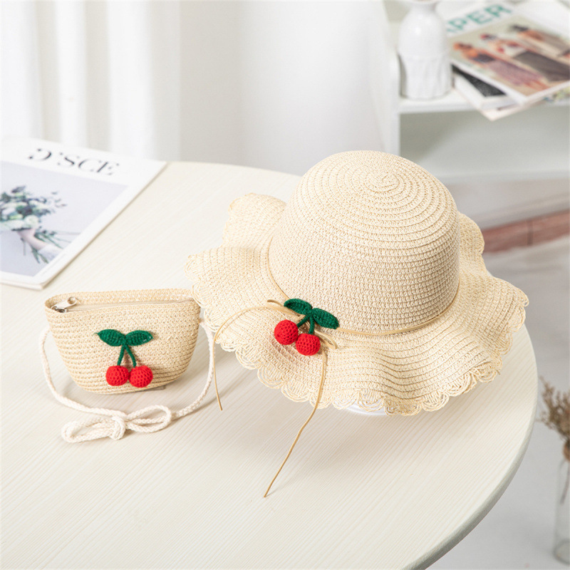 Kids Hat For Girls 2-7Y Straw  - Straw Hat Summer 评论和价格