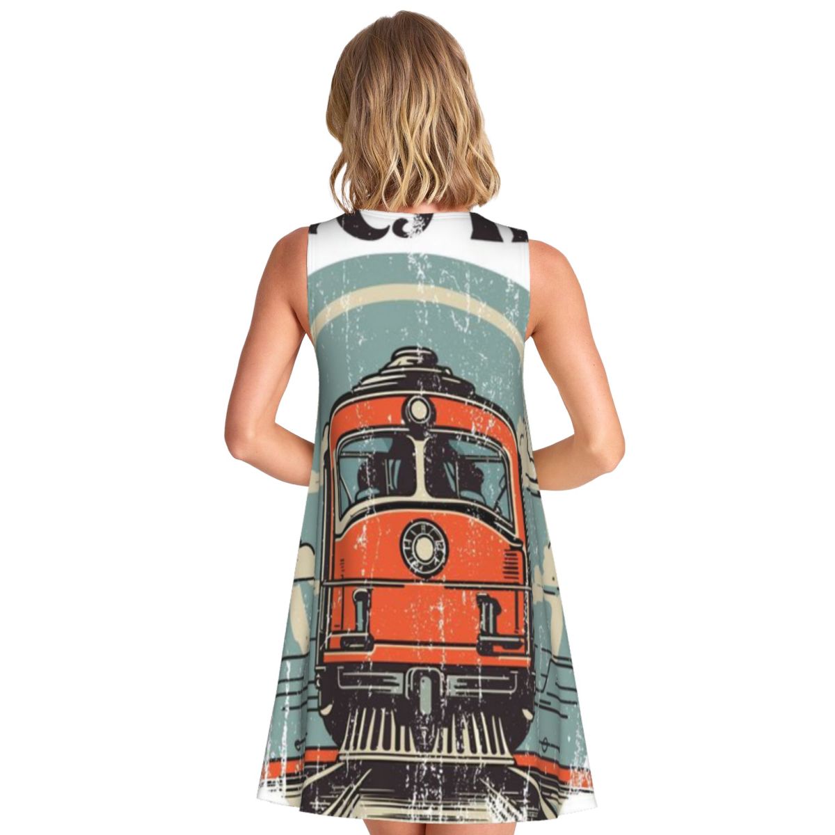 Vintage Train Vector Design Wo - Women Fashion Vector 评论和价格