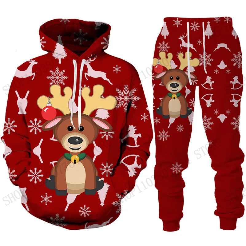 Cute Reindeer Elk Hoodie Pant  - Women'S Fashion Hoodies 评论和价格