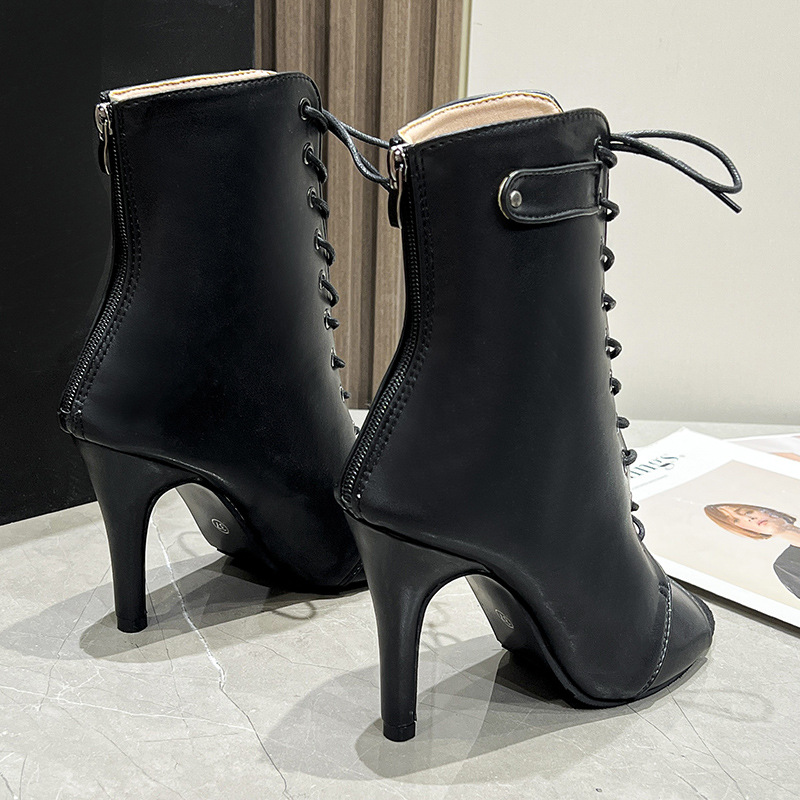 Women's New Baotou Sandals Bla - Women'S Fashion Leather Boots 评论和价格