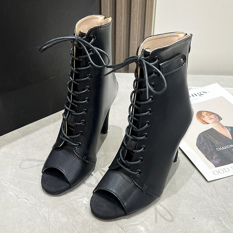 Women's New Baotou Sandals Bla - Women'S Fashion Leather Boots 评论和价格