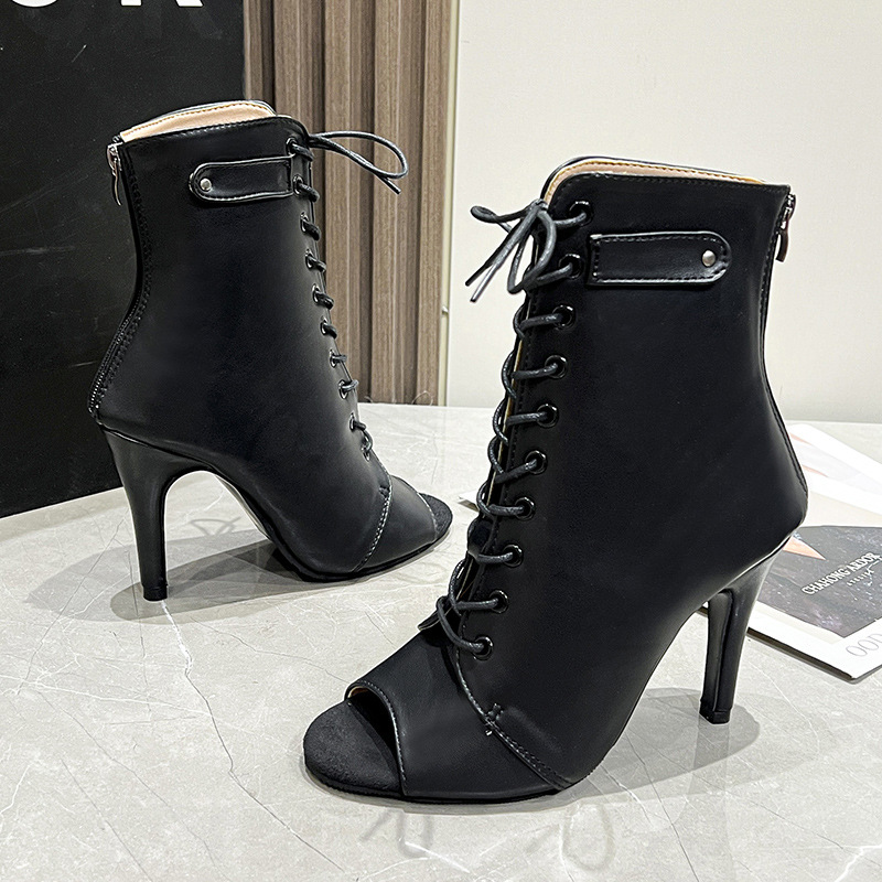 Women's New Baotou Sandals Bla - Women'S Fashion Leather Boots 评论和价格