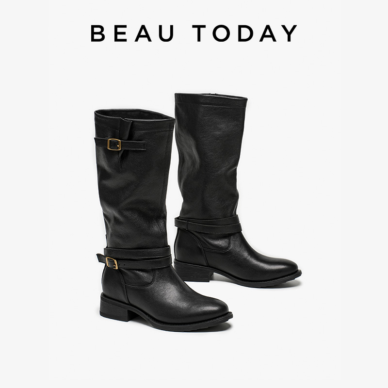 BEAUTODAY Long Boots Women She - Women'S Fashion Leather Boots 评论和价格