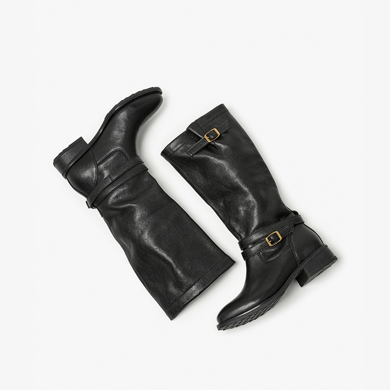 BEAUTODAY Long Boots Women She - Women'S Fashion Leather Boots 评论和价格