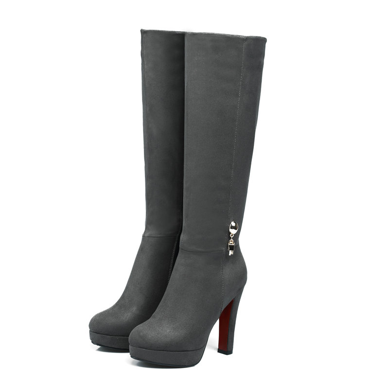 Faux Suede Nubuck Leather Burg - Women'S Fashion Leather Boots 评论和价格