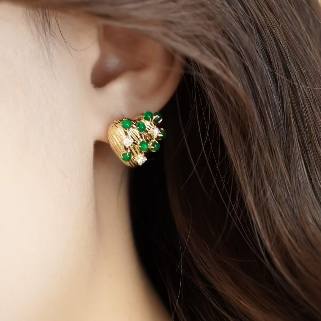 Retro14K Gold Filled Emerald D - Women'S Fashion Victorian 评论和价格