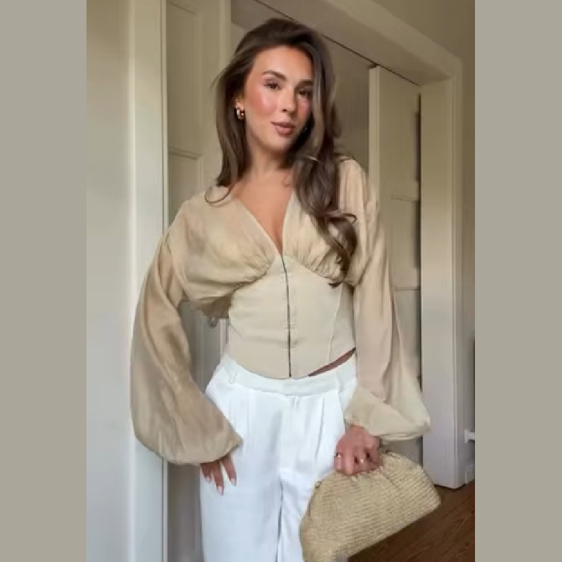 Fashion Women Corset Top Deep  - Women Fashion Outfits 评论和价格