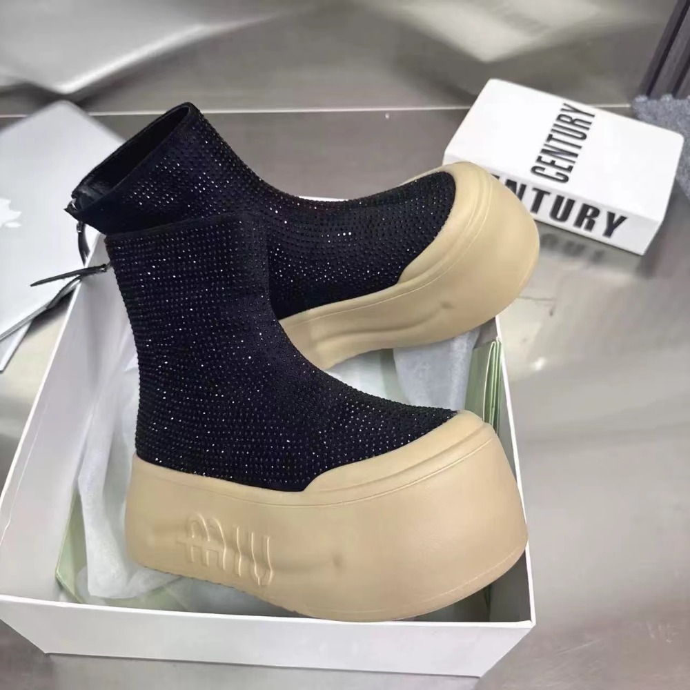 Luxury Rhinestone Woman Bootie - Women'S Fashion Korea 评论和价格