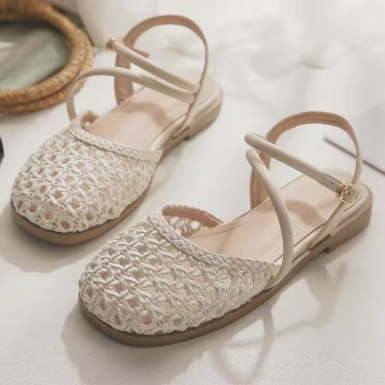 French-style Closed-toe Sandal - Women Fashion Outfits 评论和价格