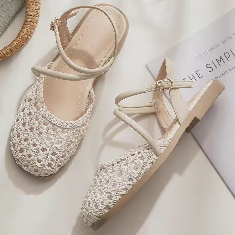 French-style Closed-toe Sandal - Women Fashion Outfits 评论和价格