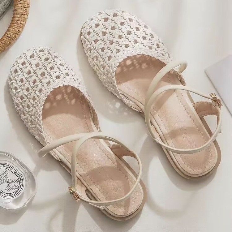 French-style Closed-toe Sandal - Women Fashion Outfits 评论和价格