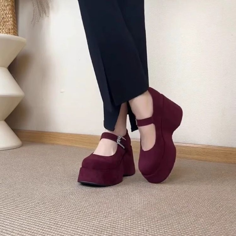 Thick Platform Mary Jane Shoes - Women'S Fashion Korea 评论和价格