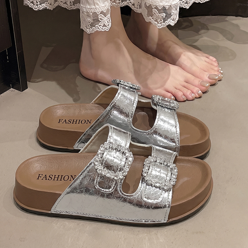 Fashion Crystal Square Buckle  - Women'S Fashion Korea 评论和价格
