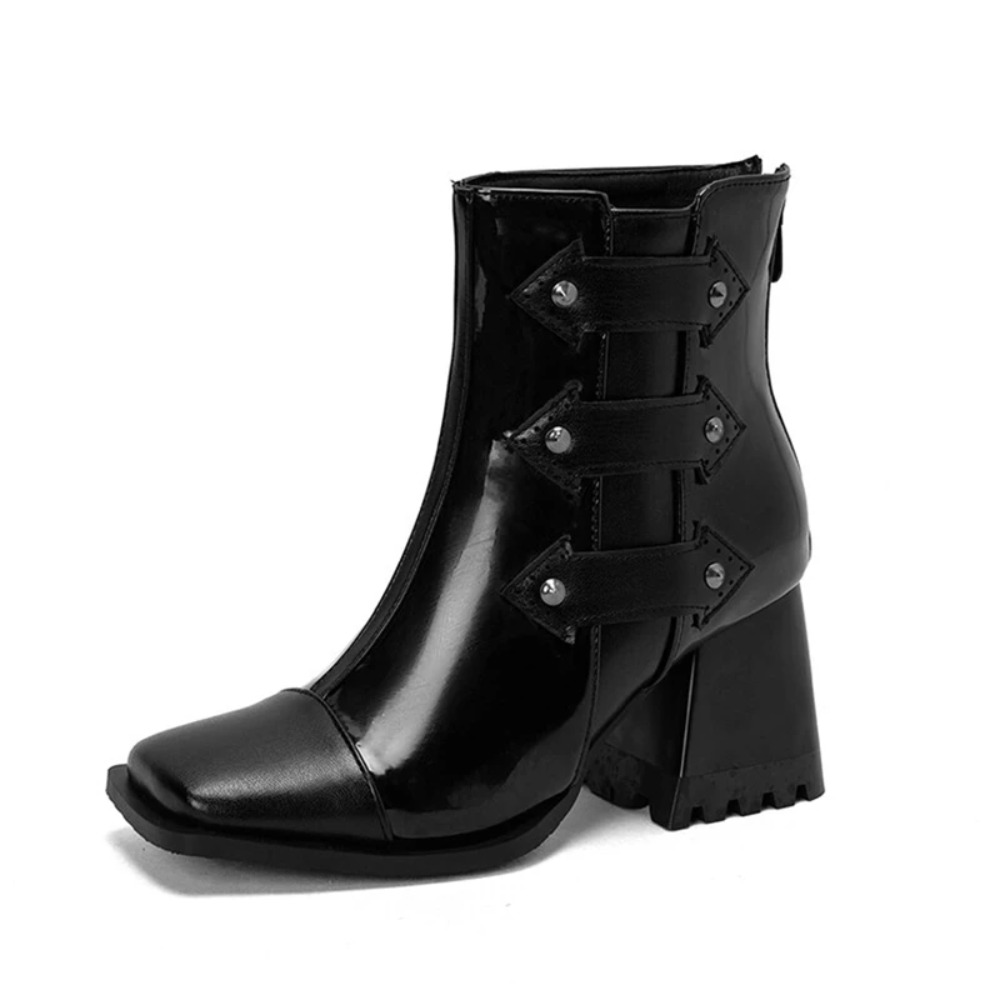 Ankle Boots Women Fashion Squa - Women'S Fashion Riding Boots 评论和价格
