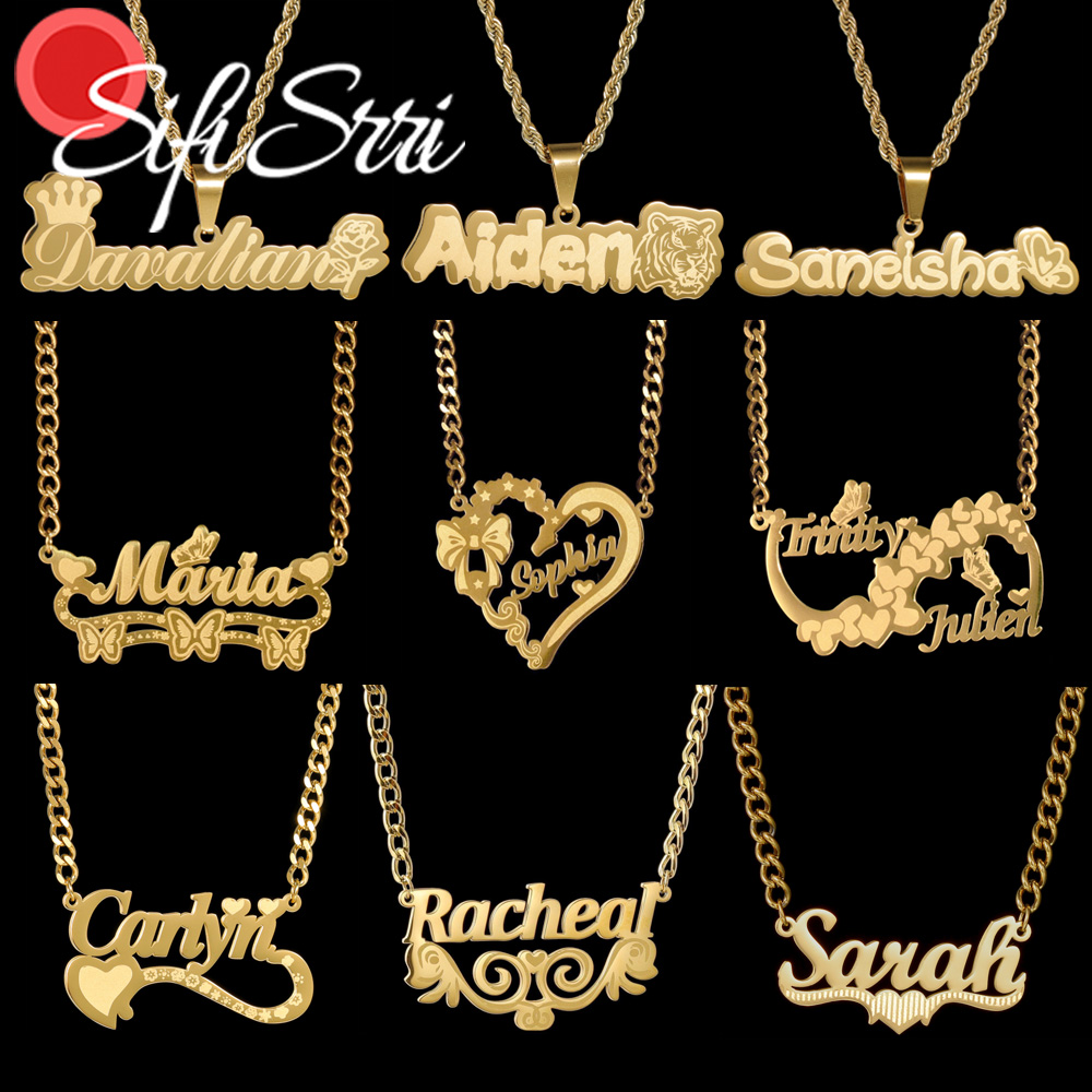 Sifisrri Custom Name Necklace  - Women'S Fashion Labels 评论和价格
