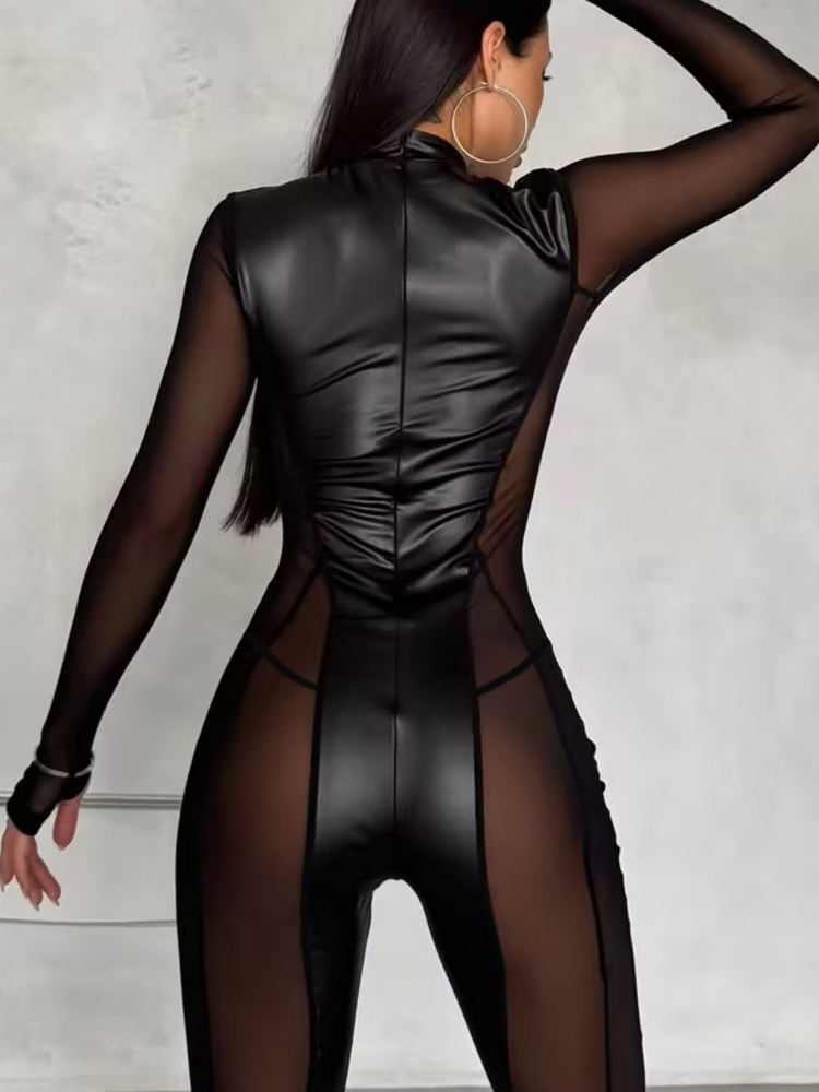Fashion Spliced Mesh Back Zipp - Women Fashion Outfits 评论和价格