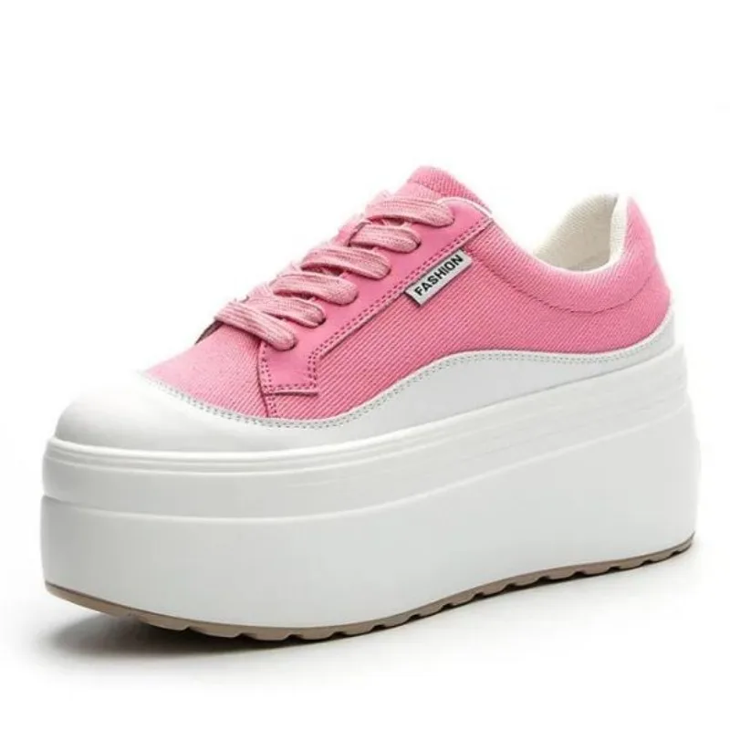 8cm New Canvas Genuine Leather - Women'S Fashion Show 评论和价格