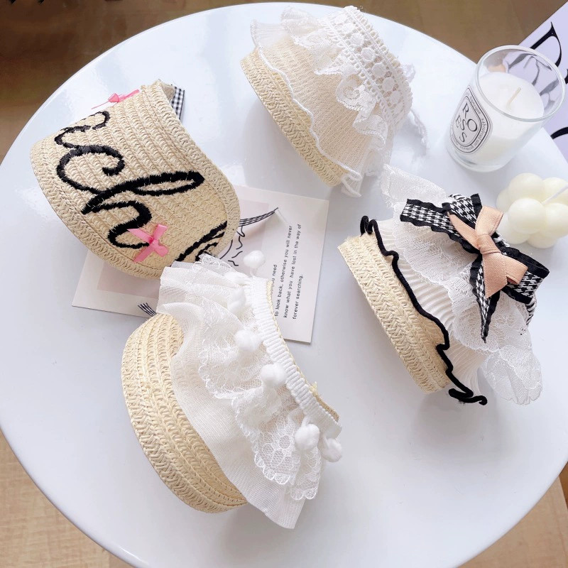 Adjustable Korean Style Pet St - Straw Hat Summer 评论和价格