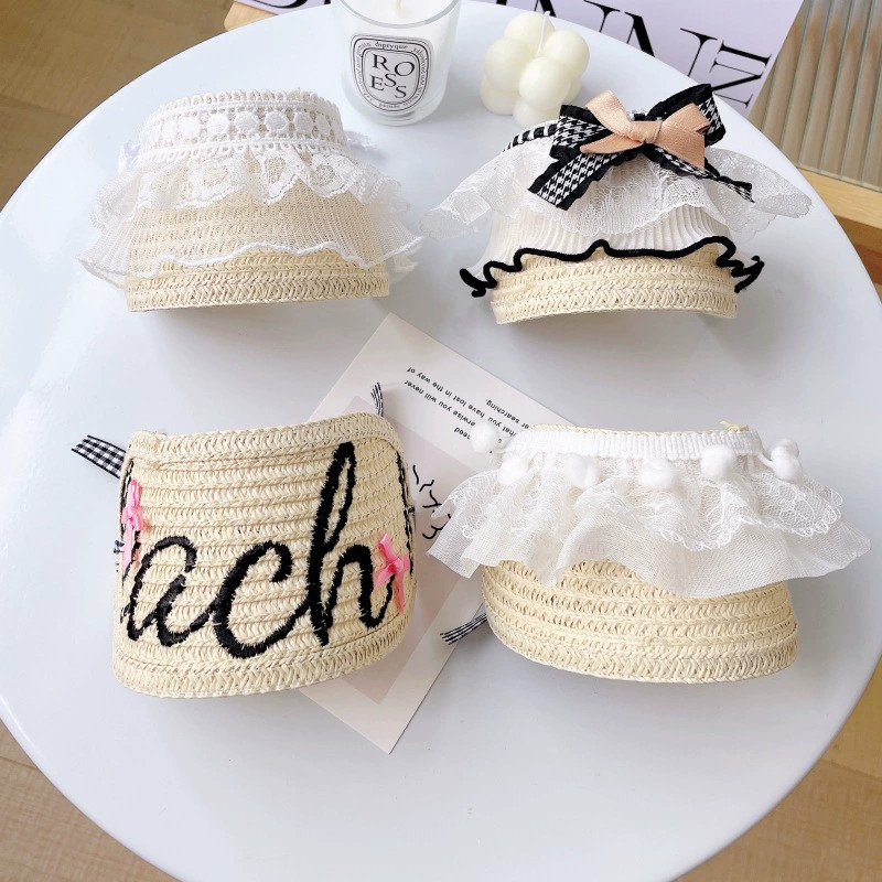 Adjustable Korean Style Pet St - Straw Hat Summer 评论和价格