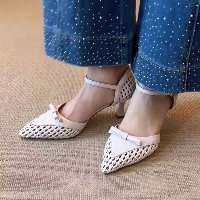 Women's New Pointed Toe Woven  - Women Fashion Outfits 评论和价格