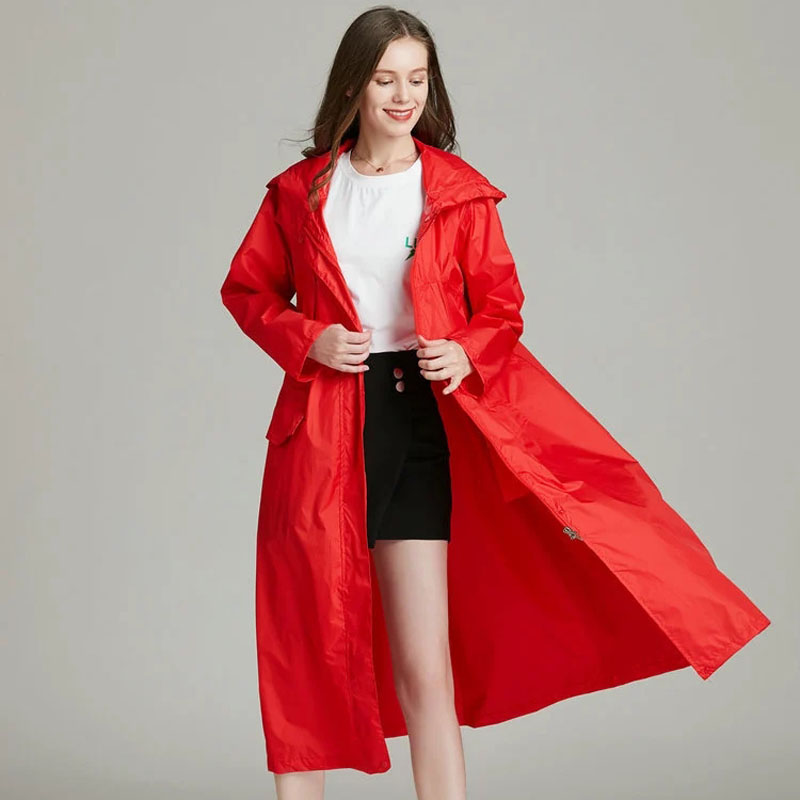 Women Lightweight Red Black Br - Women'S Fashion Raincoat 评论和价格