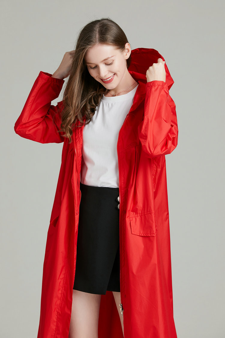 Women Lightweight Red Black Br - Women'S Fashion Raincoat 评论和价格