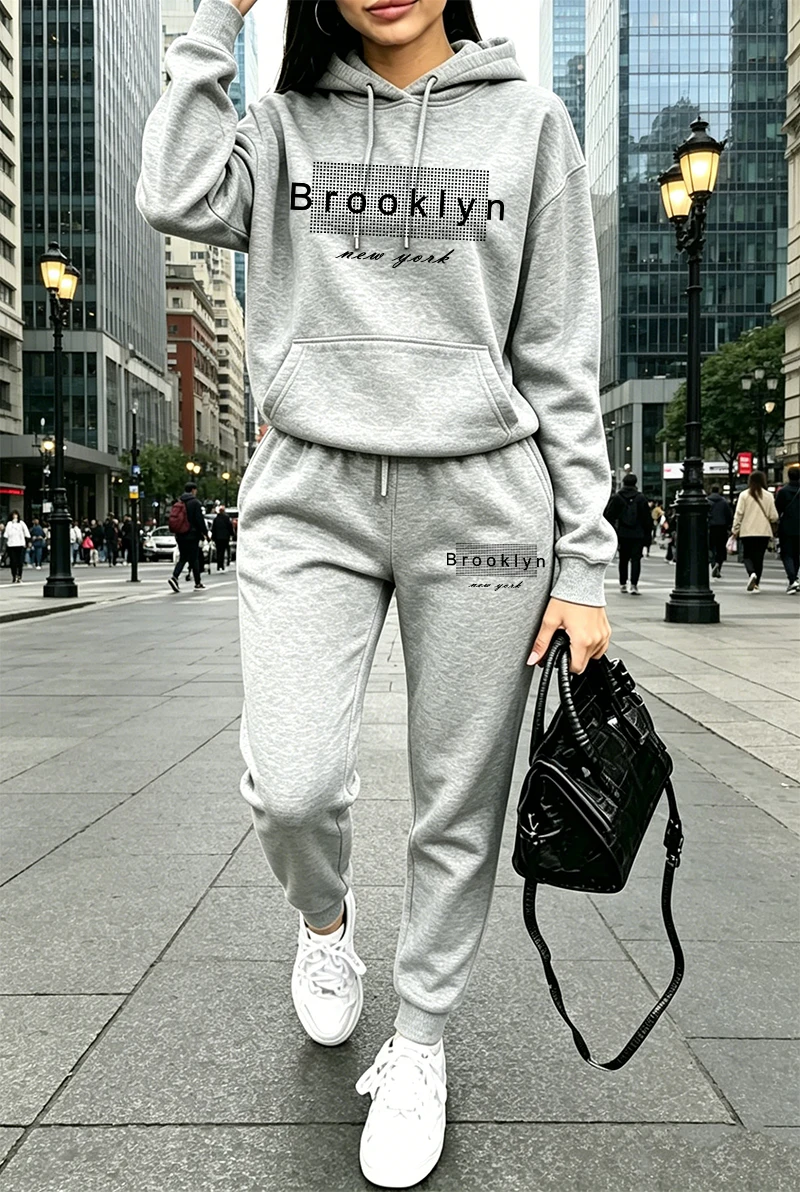 Womens Tracksuit Printing Casu - Women'S Fashion Hoodies 评论和价格