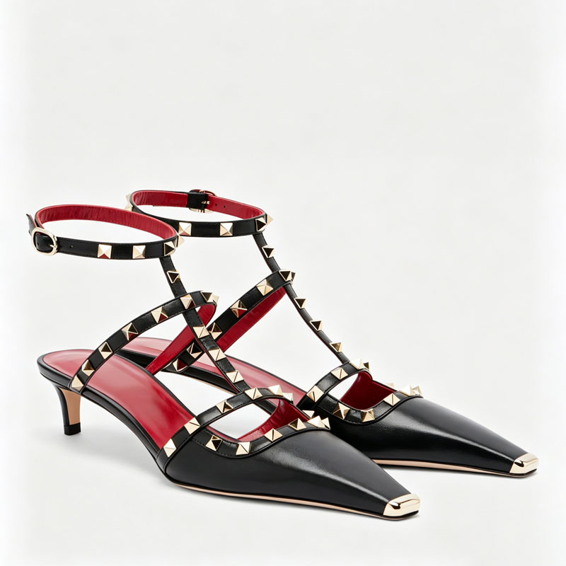 2026 Women's Rivet Low Heel Sq - Women'S Fashion Show 评论和价格