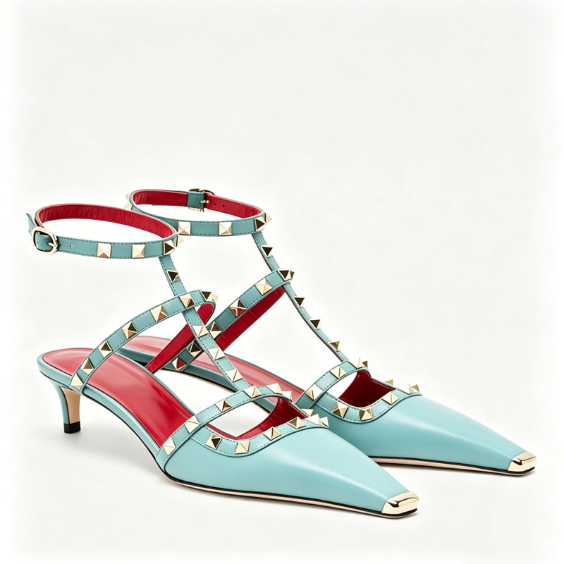 2026 Women's Rivet Low Heel Sq - Women'S Fashion Show 评论和价格
