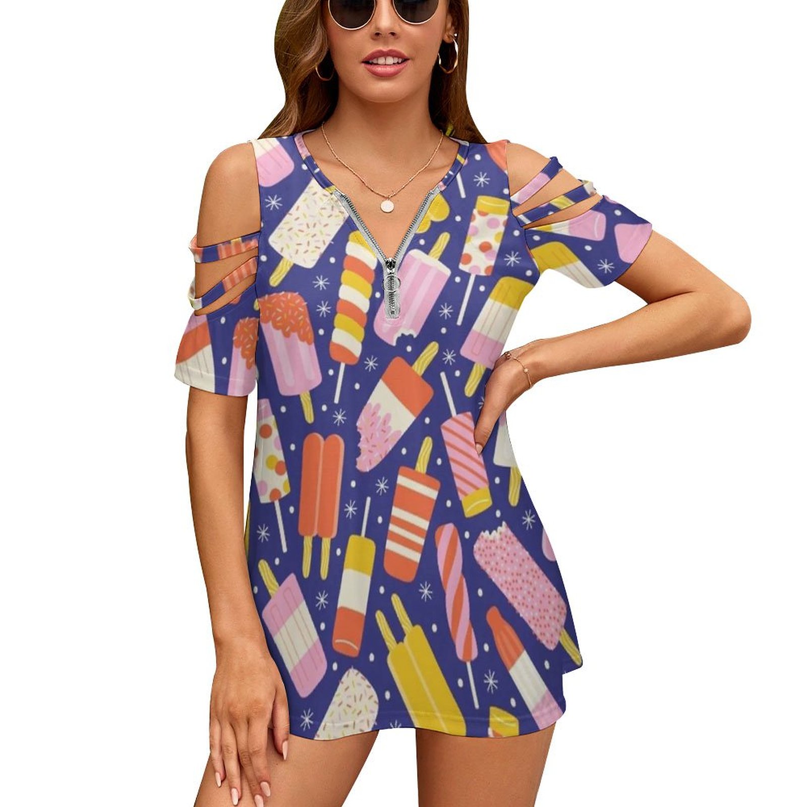 Popsicles New Fashion Zip Off  - Women Fashion Vector 评论和价格
