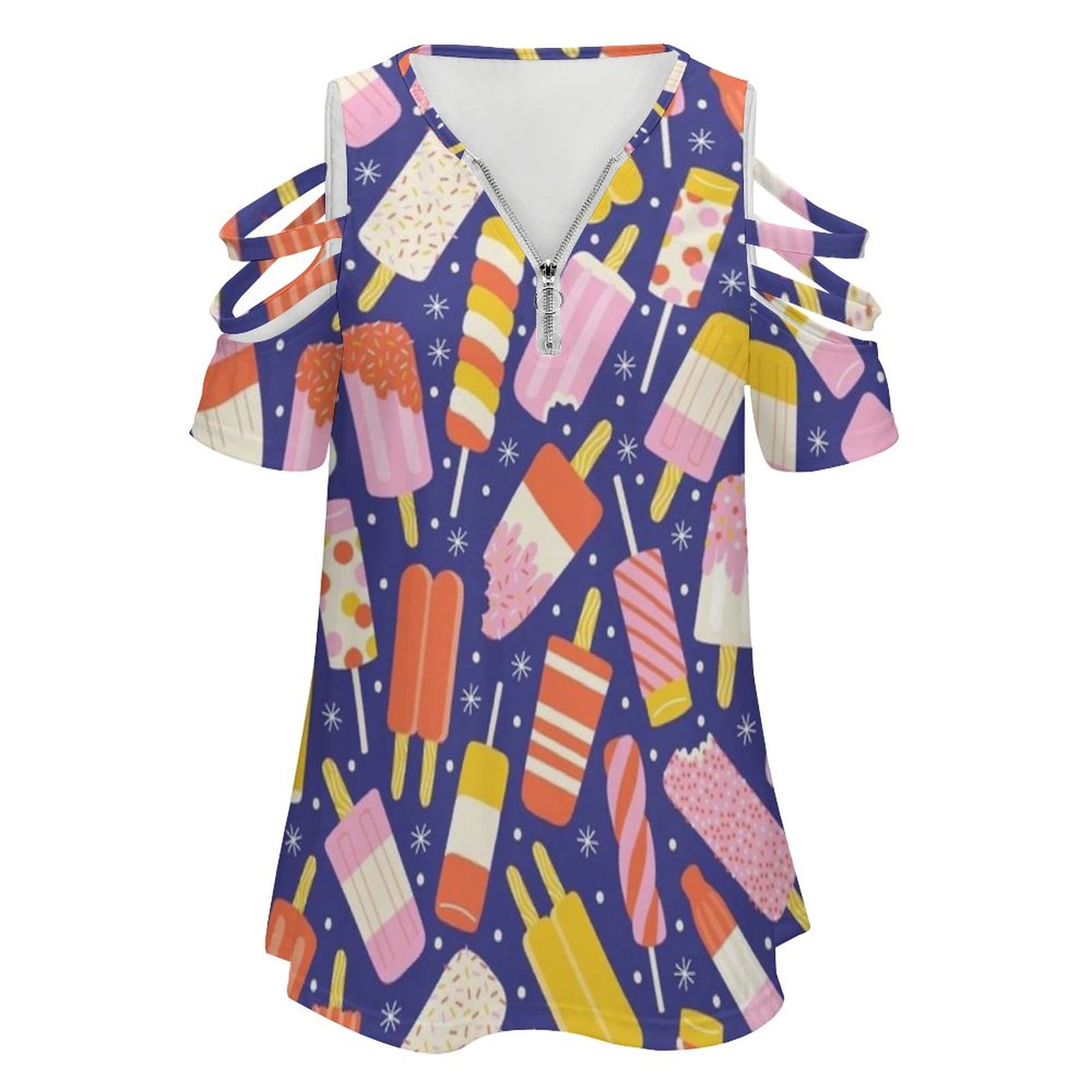 Popsicles New Fashion Zip Off  - Women Fashion Vector 评论和价格