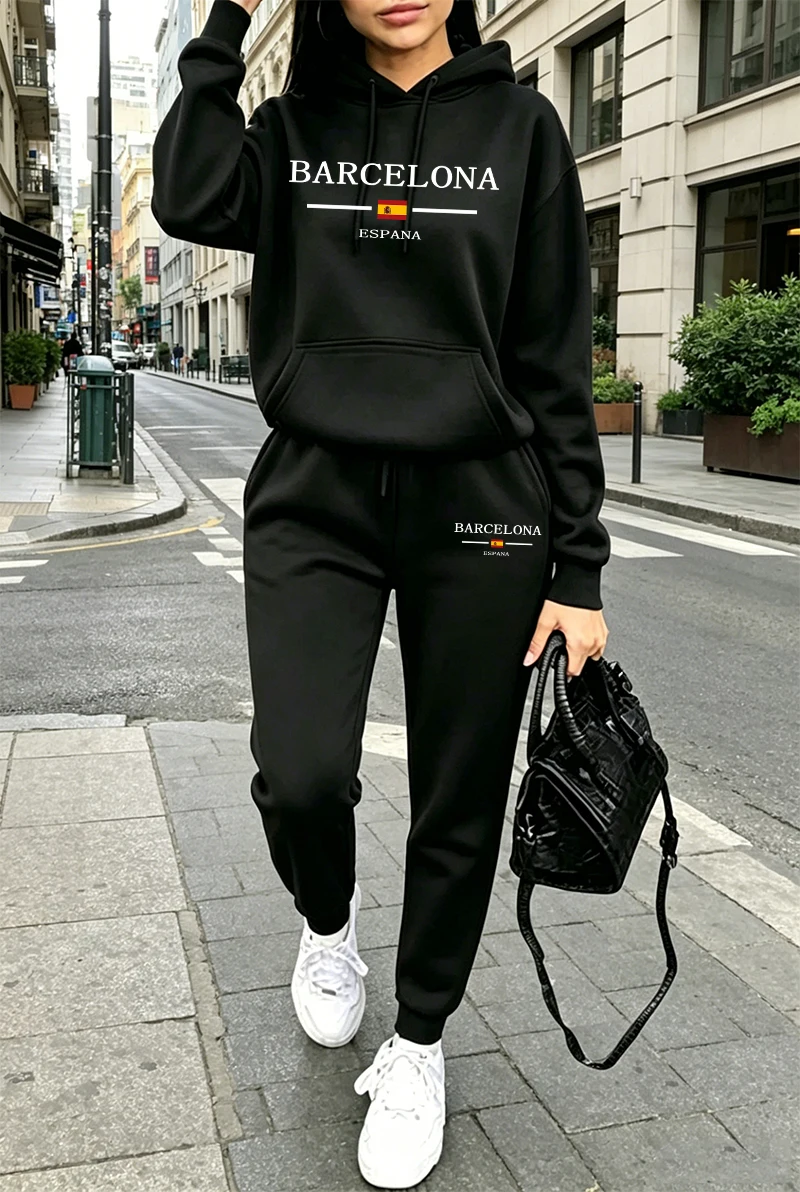 Fashion Womens Tracksuit Print - Women'S Fashion Hoodies 评论和价格