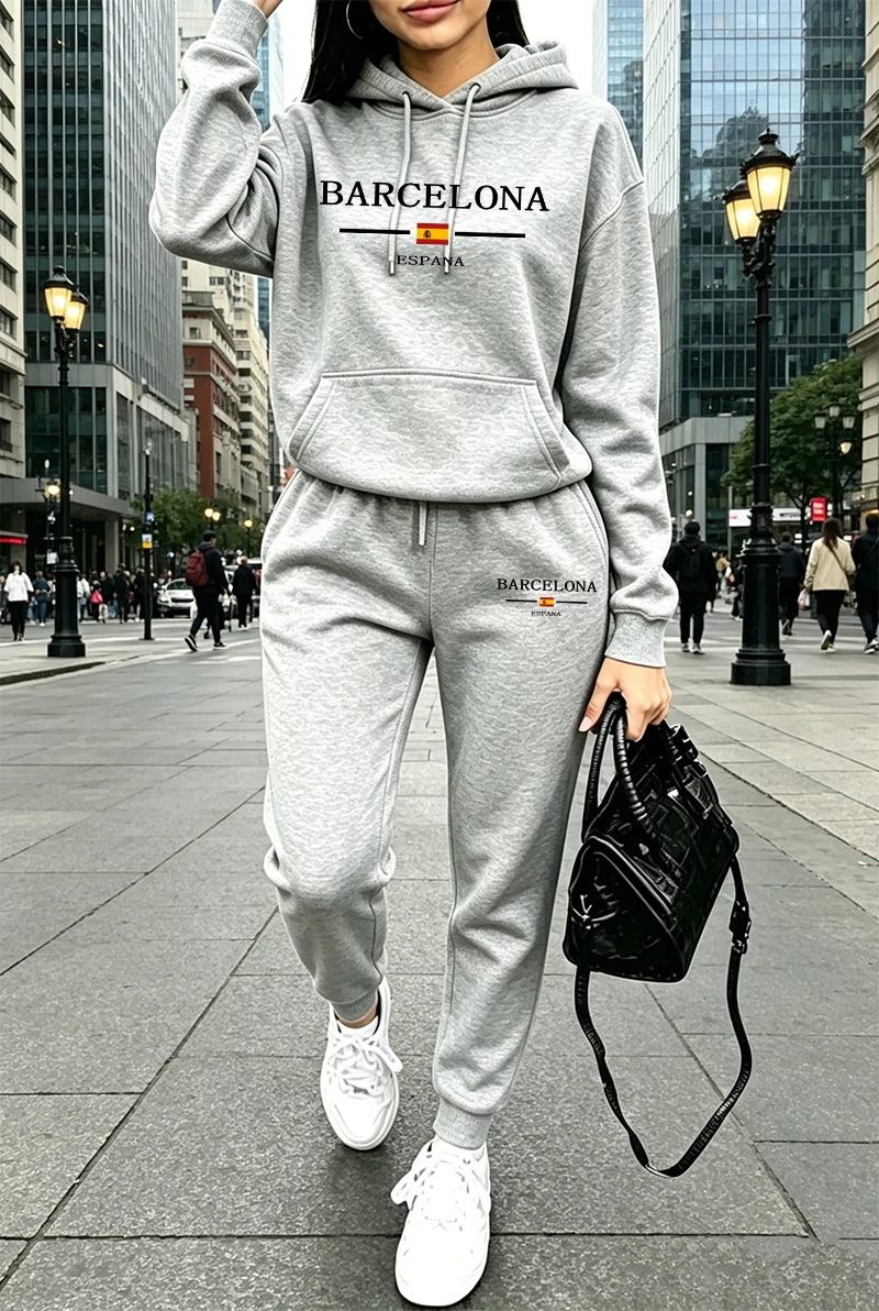 Fashion Womens Tracksuit Print - Women'S Fashion Hoodies 评论和价格