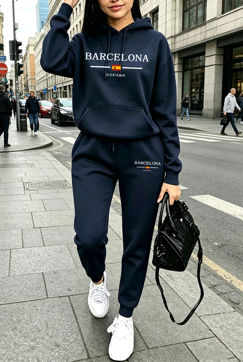 Fashion Womens Tracksuit Print - Women'S Fashion Hoodies 评论和价格