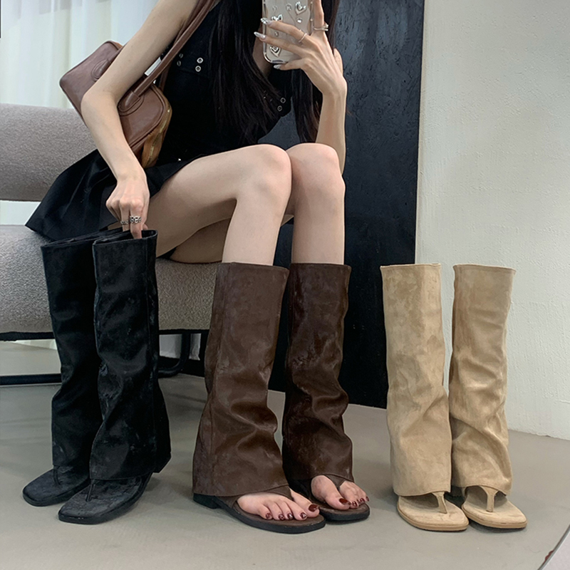 Hollow Out Women's Boots Velve - Women'S Fashion Korea 评论和价格