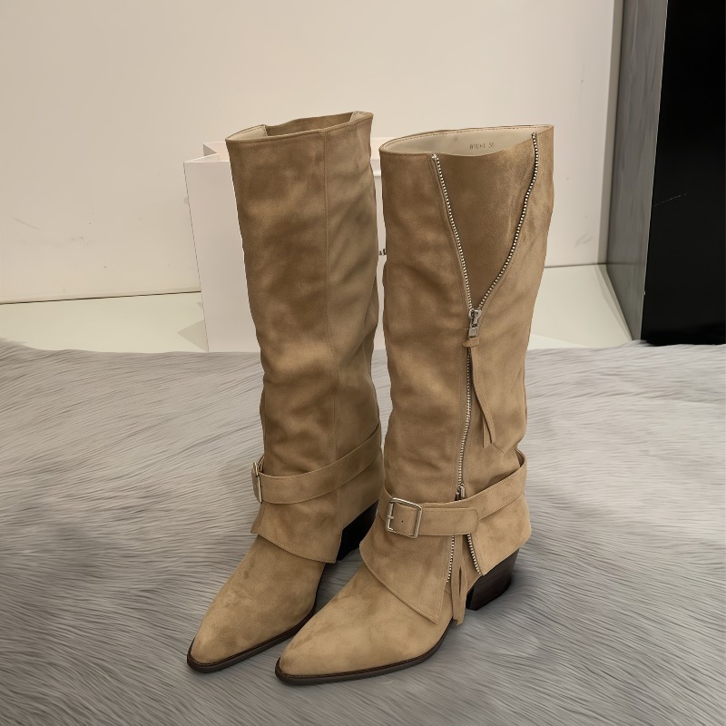 Women's Boots Vintage Suede Le - Women'S Fashion Leather Boots 评论和价格