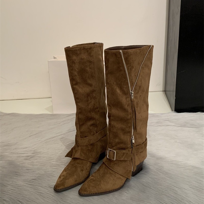 Women's Boots Vintage Suede Le - Women'S Fashion Leather Boots 评论和价格