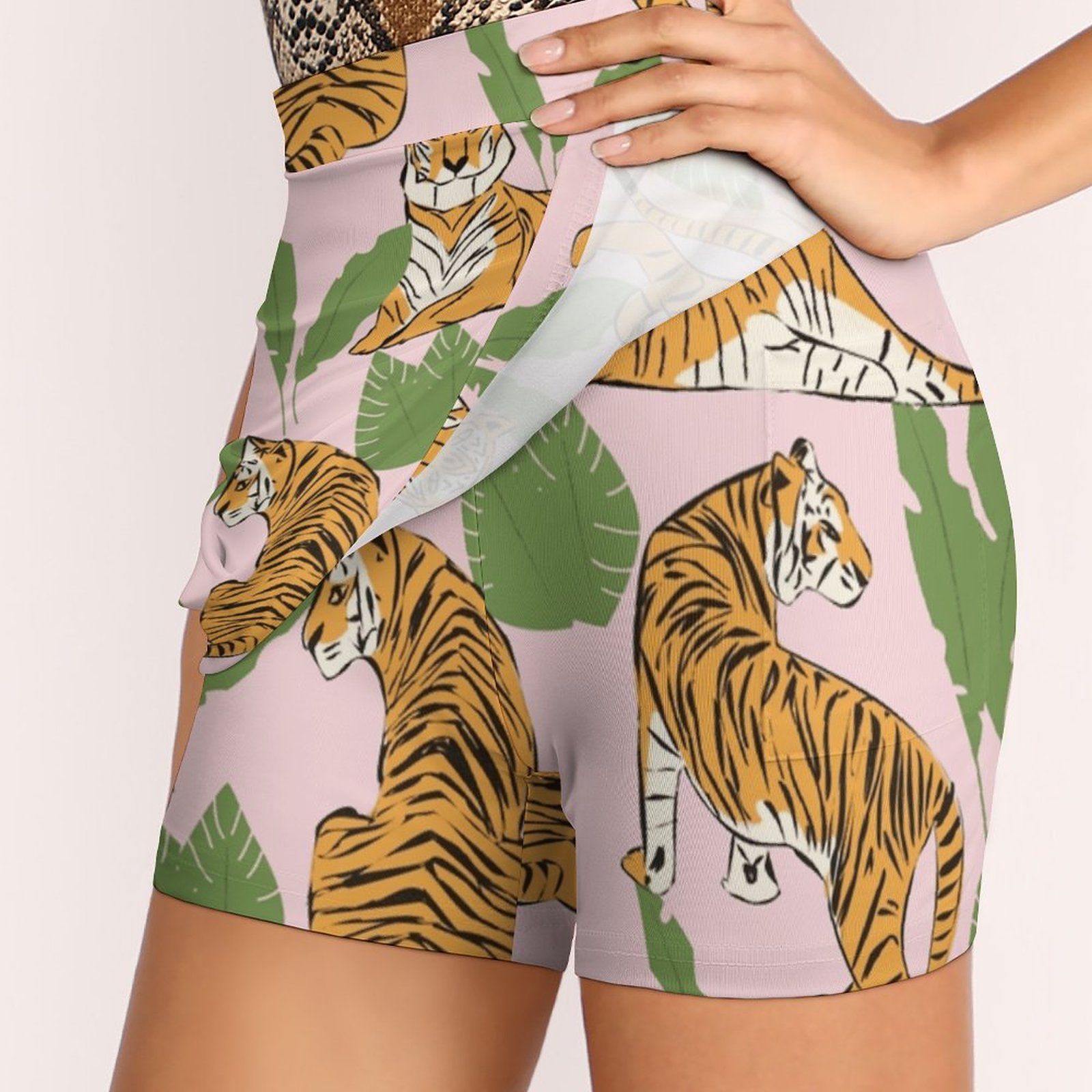 Tiger Pattern 008 Women's skir - Women Fashion Vector 评论和价格