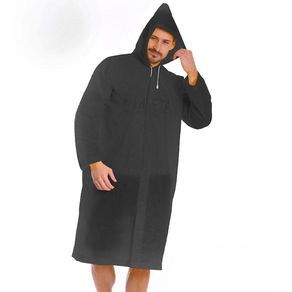 Black Fashion Adult Waterproof - Women'S Fashion Raincoat 评论和价格